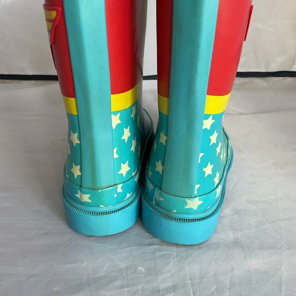 DC Comics Girls Wonder Woman Rain Boots Kids Size 11